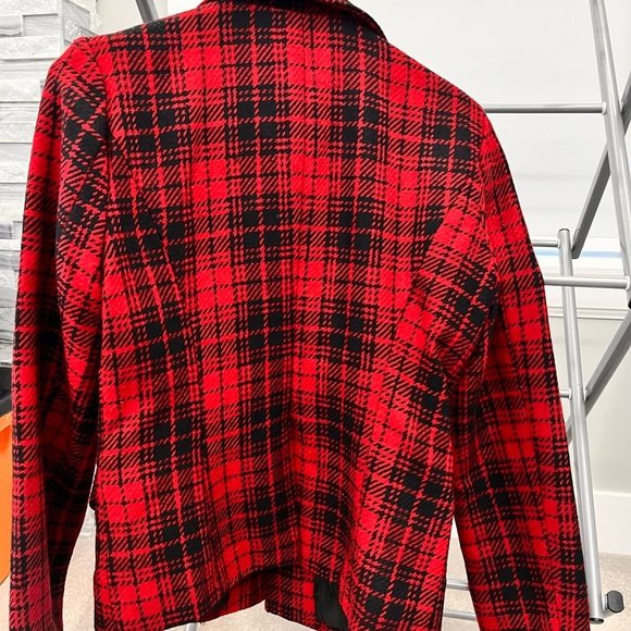 Brand new, size small. Red and black checkered - Picture 2 of 3